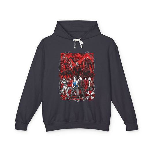 Resident Evil Heroes Vs Villains Jill Grace Chris Ada Nemesis Icon Unisex Premium Hoodie
