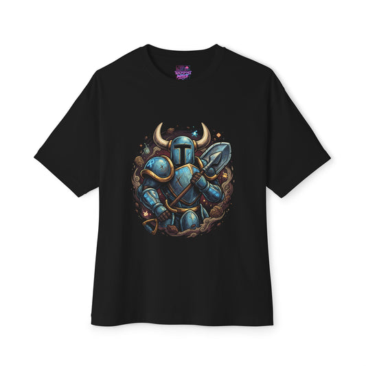 Shovel Knight Stalwart Plate Armor Vaporwave Neon Portrait Indie Premium Oversized Unisex T-Shirt