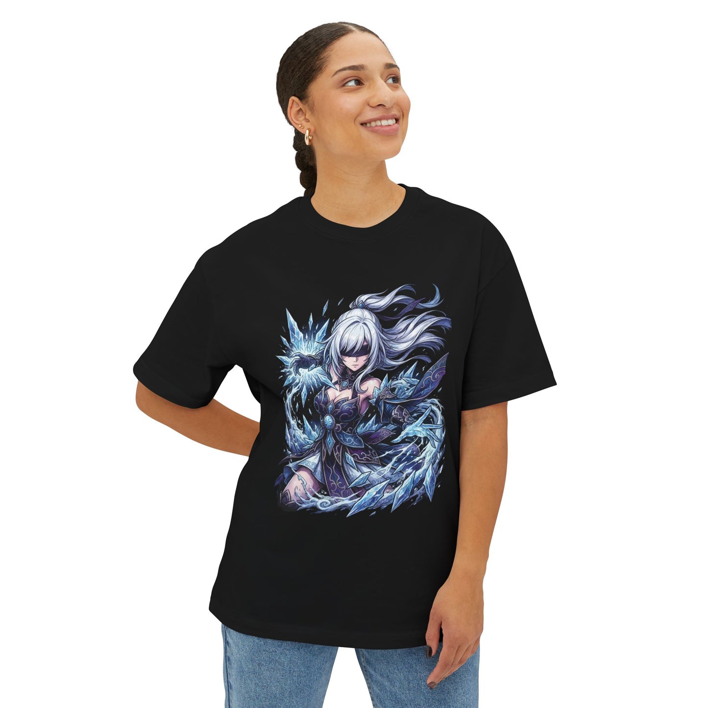 Jingliu HSR: Syzygy Stacks & HP Drain Power Premium Oversized Unisex T-Shirt