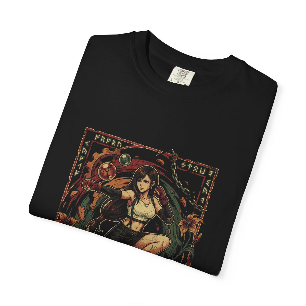 Final Fantasy VII Tifa Lockhart Black Skirt Boots Design Premium T-Shirt
