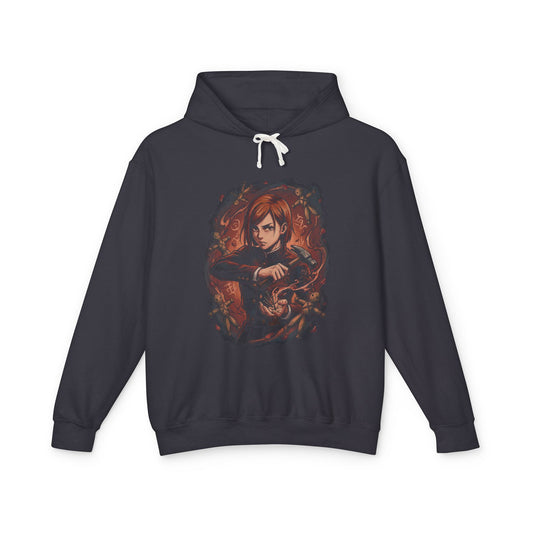 Jujutsu Kaisen Nobara Kugisaki Hammer Nails Resonance Technique Iconic Design Unisex Premium Hoodie