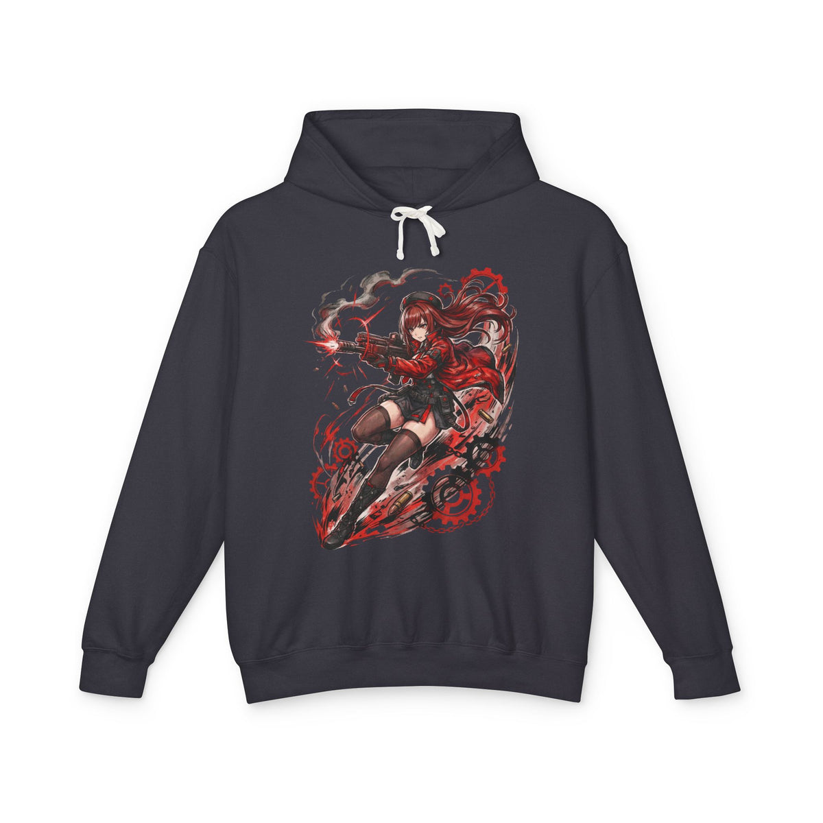 Nikke Rapi Red Ink Gears Rifle Fan Art Hoodie