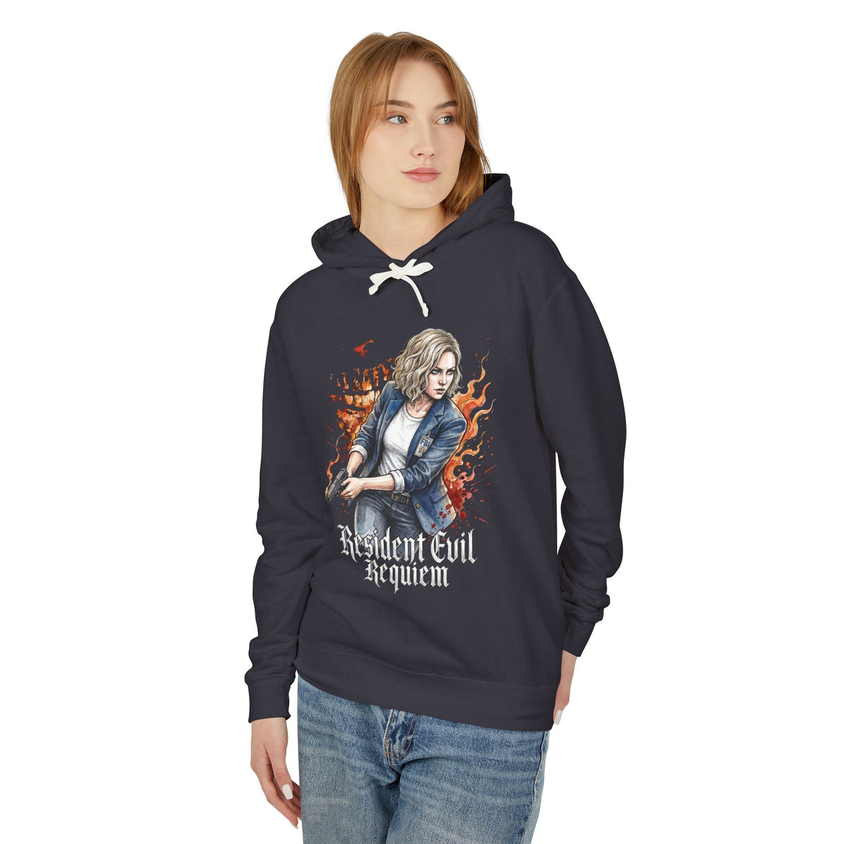 Resident Evil Requiem Grace Ashcroft Unisex Premium Hoodie