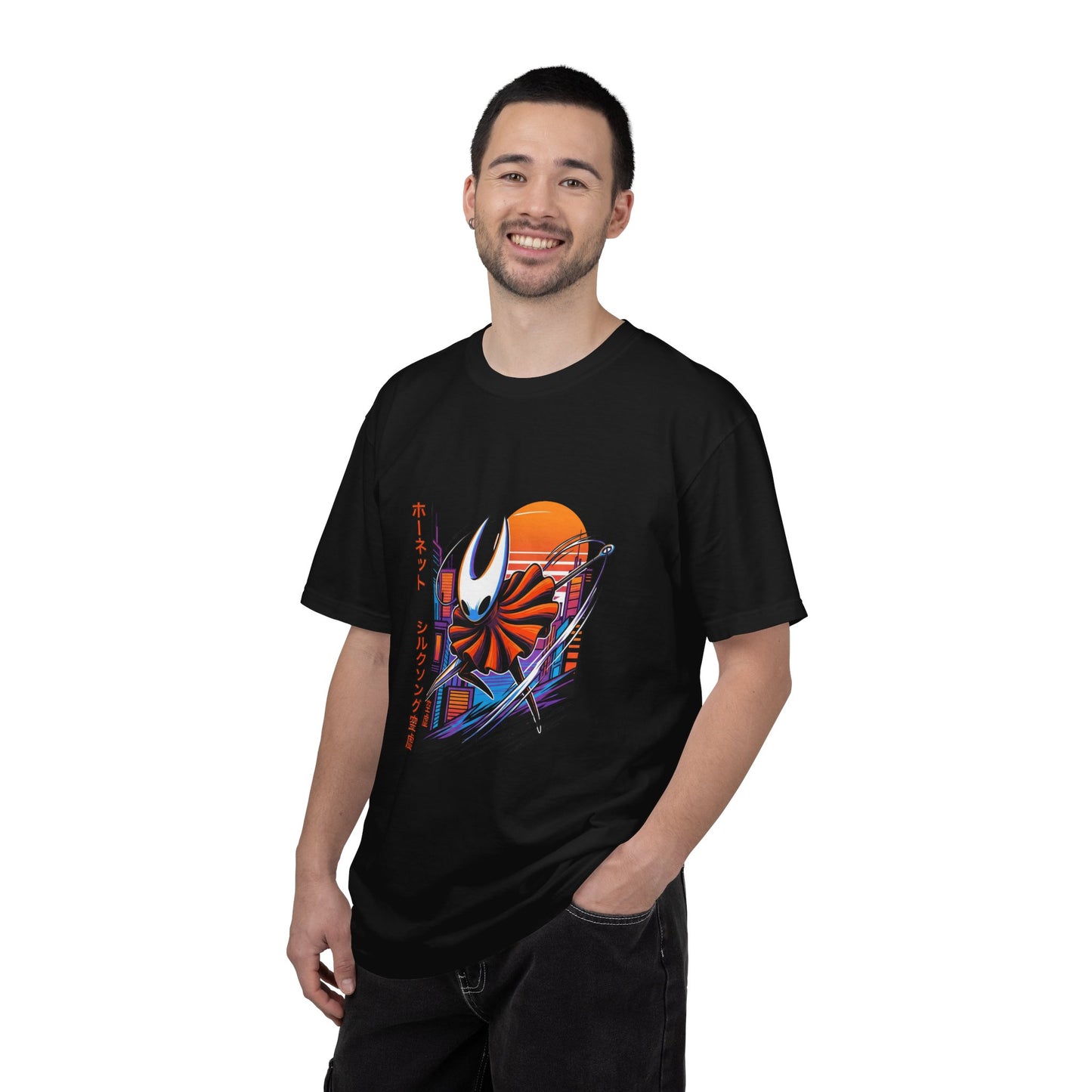Hornet Silksong Vaporwave – Neon Needle Princess Premium T-Shirt