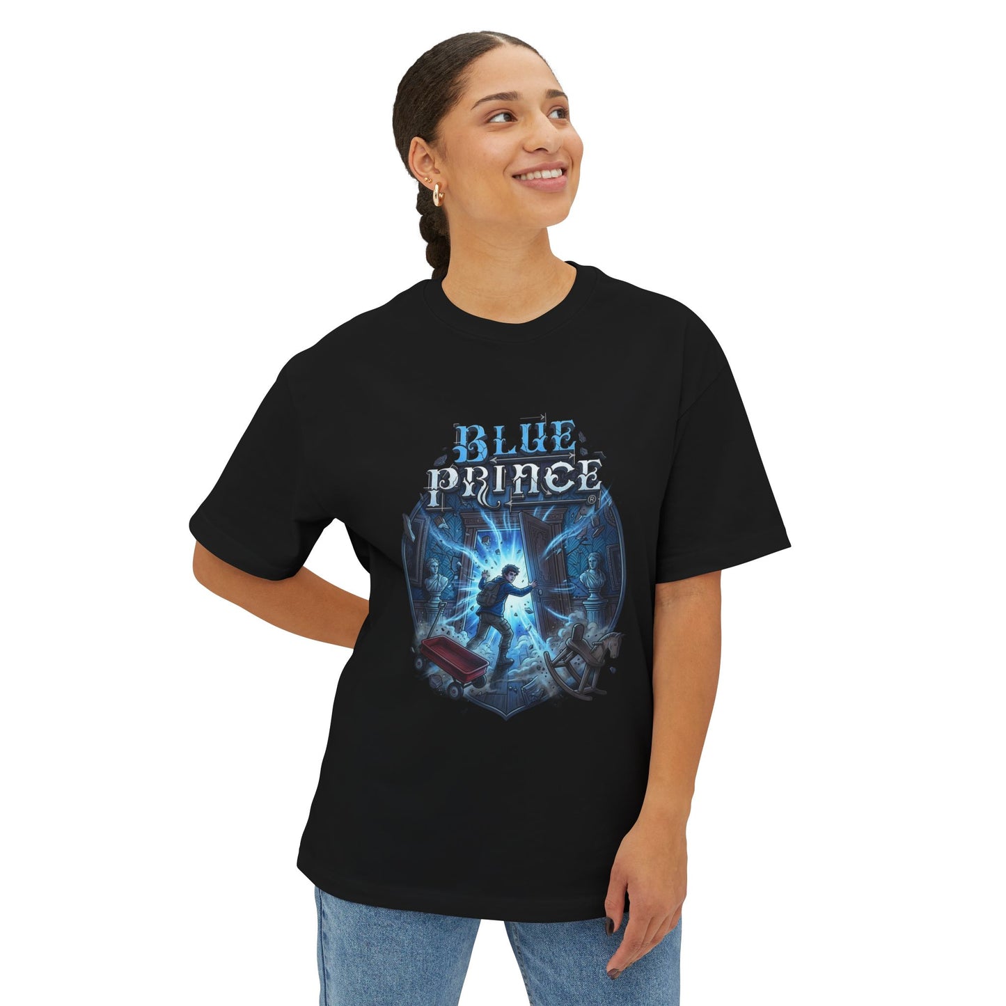 Blue Prince Simon Heir Mysterious Manor Room 46 Art Premium Oversized Unisex T-Shirt