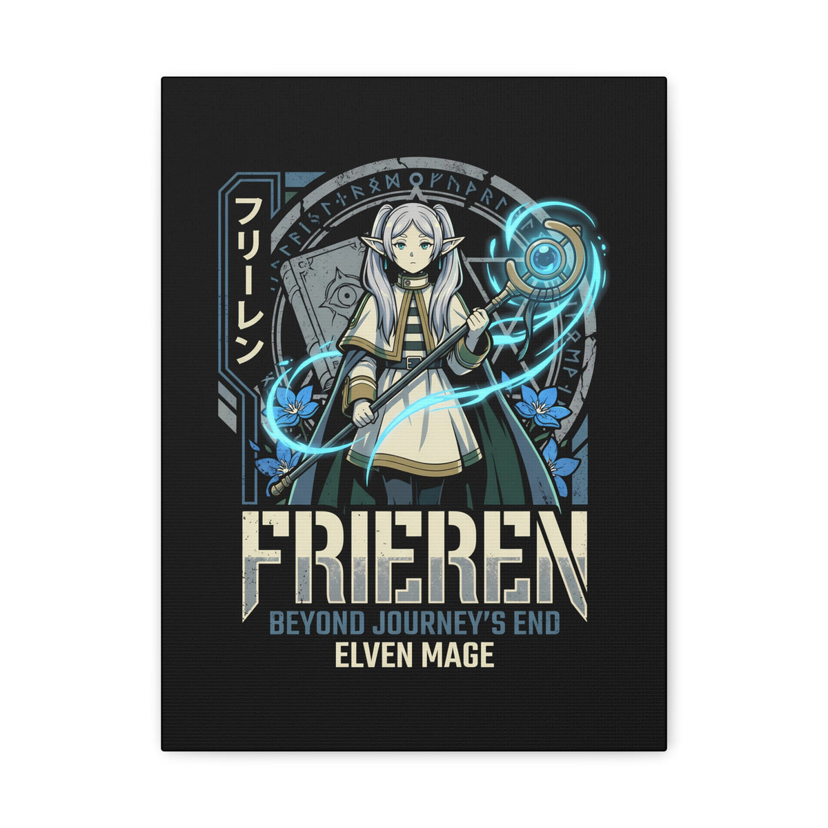 Frieren Beyond Journey's End Elven Mage Staff Canvas Print