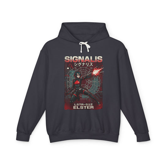 Signalis Pixel Horror Elster Technician Lost Partner Icon Unisex Premium Hoodie