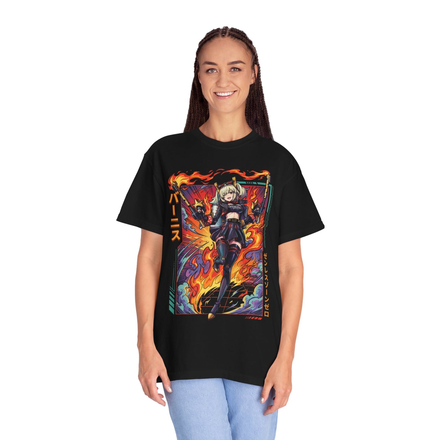 Retro 80s Burnice White Nitro Fuel Neon Vibes Premium T-Shirt