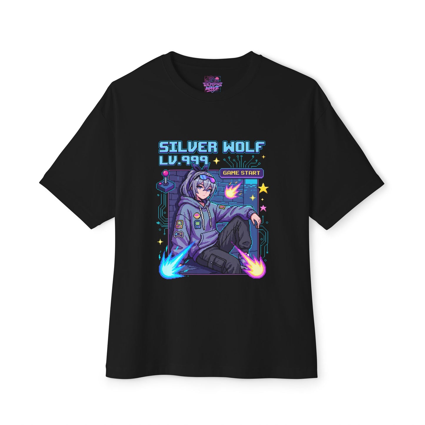 HSR Silver Wolf Lv.999: Digital Phantom Premium Oversized Unisex T-Shirt