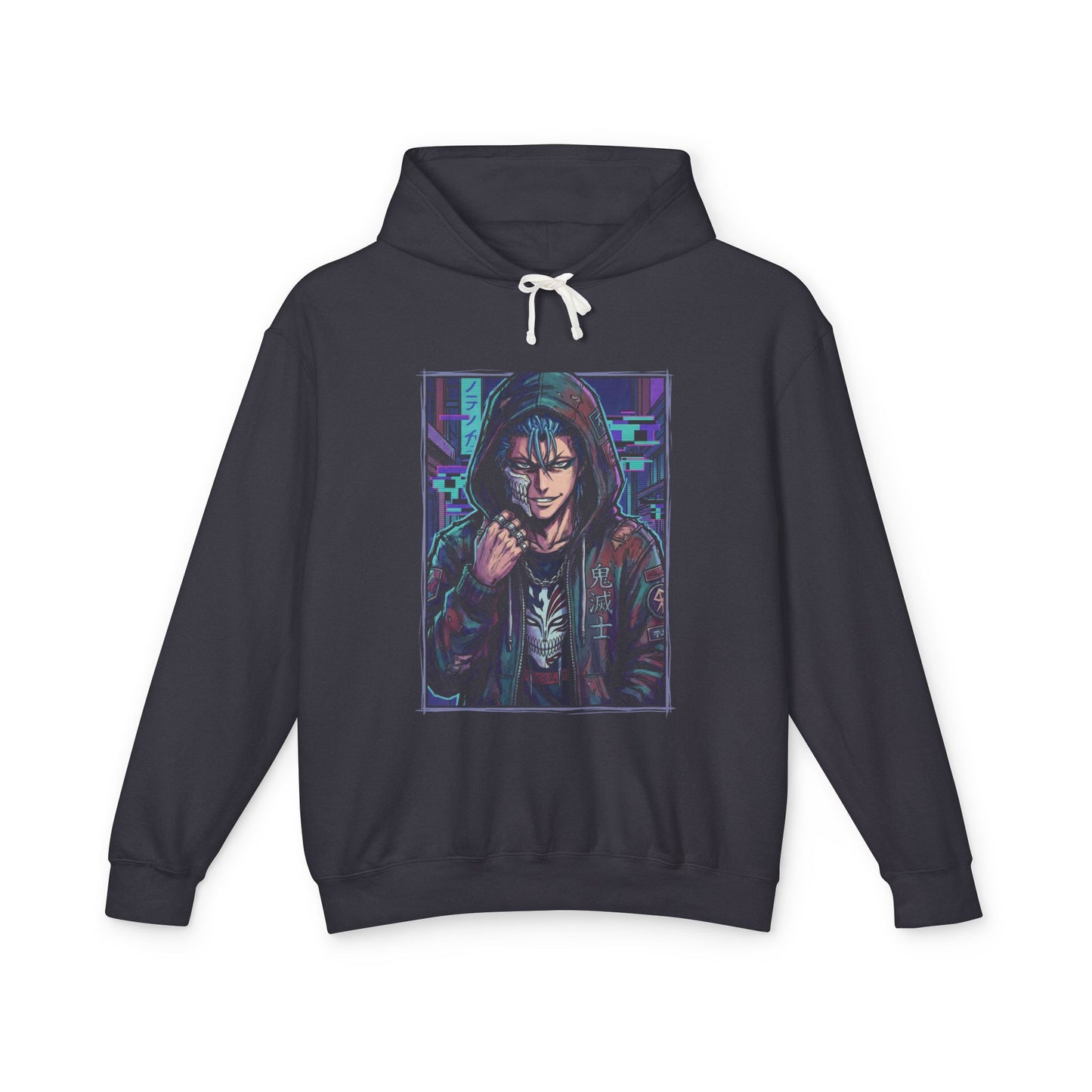 Grimmjow Jaegerjaquez Bleach Urban Streetwear Vaporwave Japanese Text Unisex Premium Hoodie