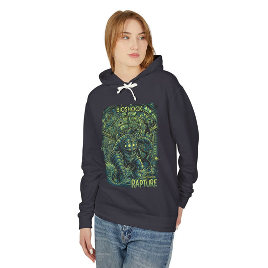 Synthwave Retro Bioshock 2 Rapture Art Deco Dystopia Unisex Premium Hoodie