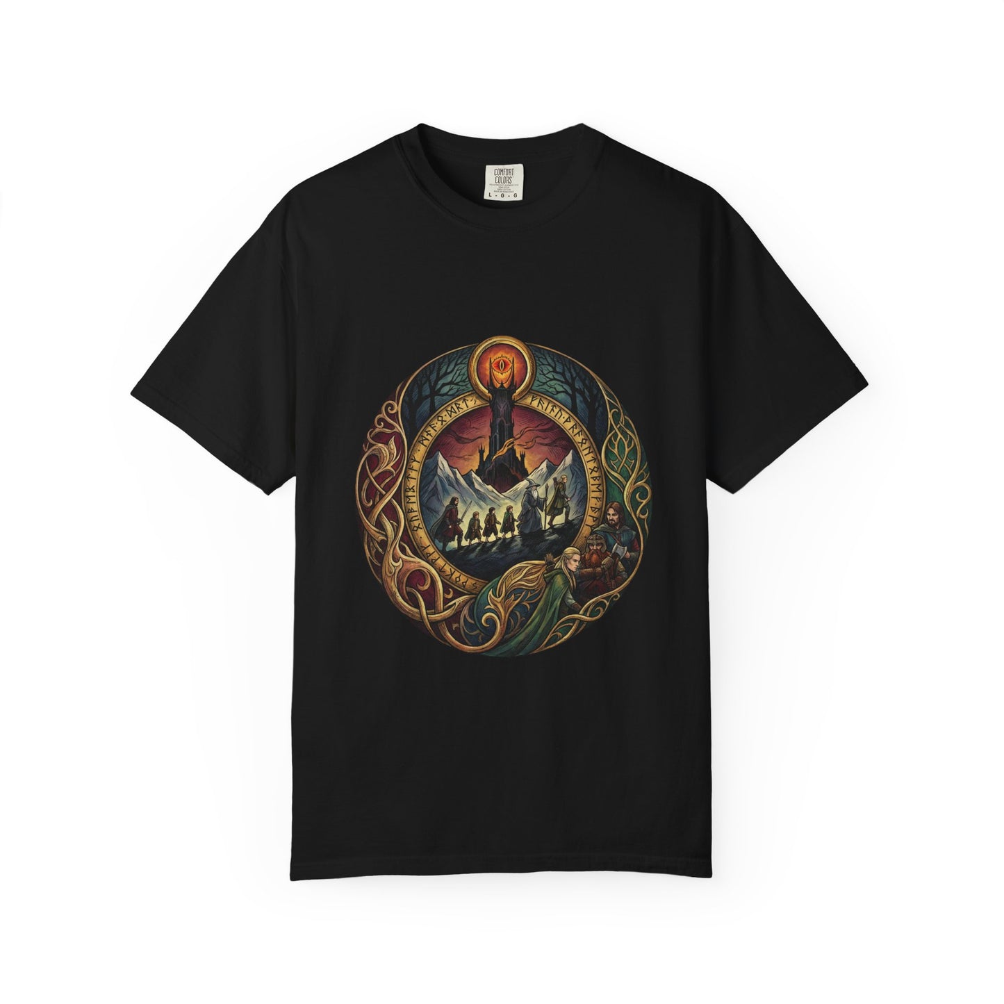 LOTR Fellowship Leaf Brooch Style – Elven Lórien Gift Heraldic Design Premium T-Shirt