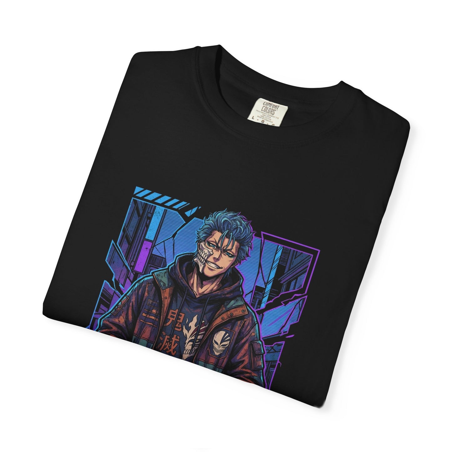 Bleach Grimmjow Jaegerjaquez Casual Streetwear Vaporwave Neon Design Premium T-Shirt
