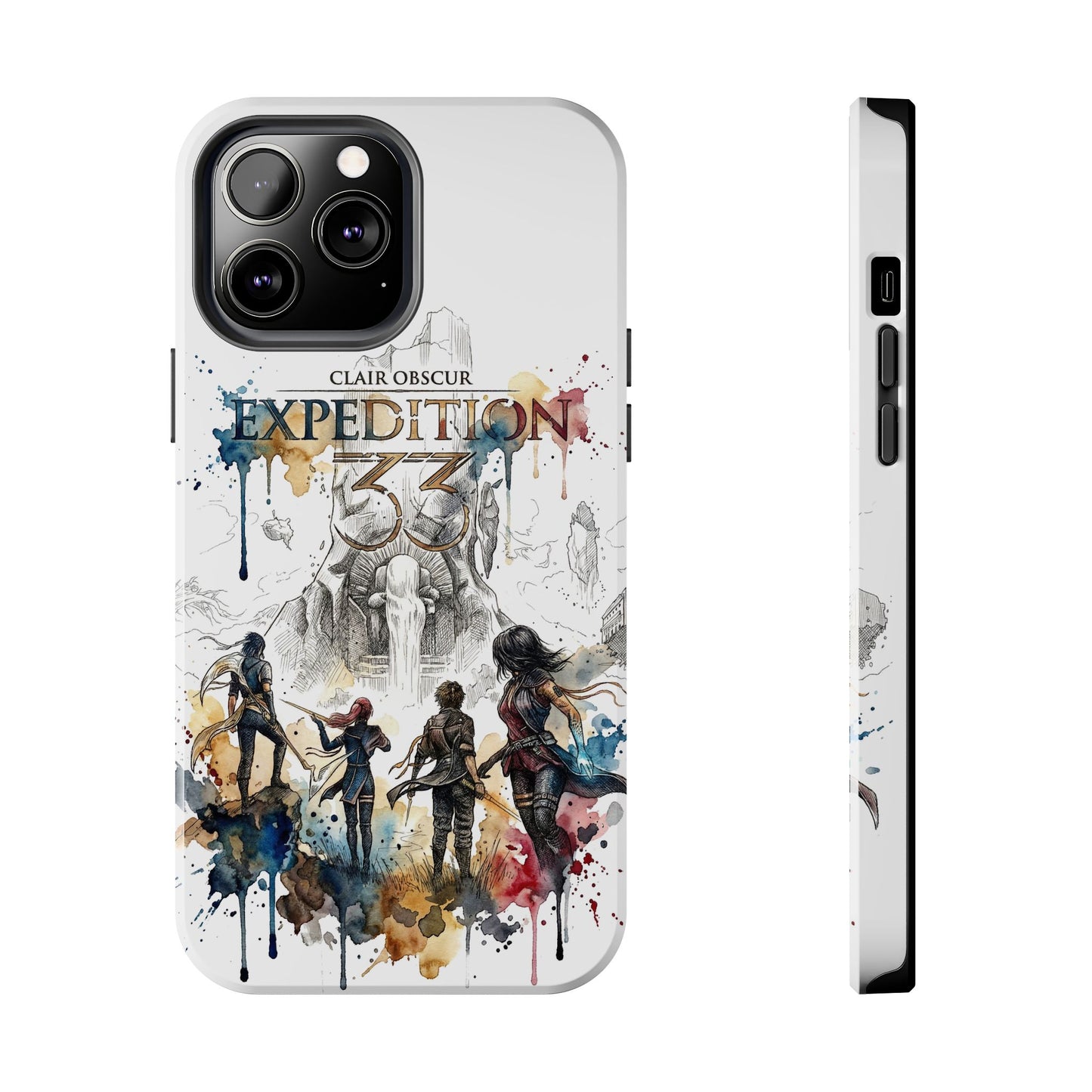 Tough iPhone Case — Clair Obscur:Expedition 33 Facing the Paintress Adventure Art Protective Cover
