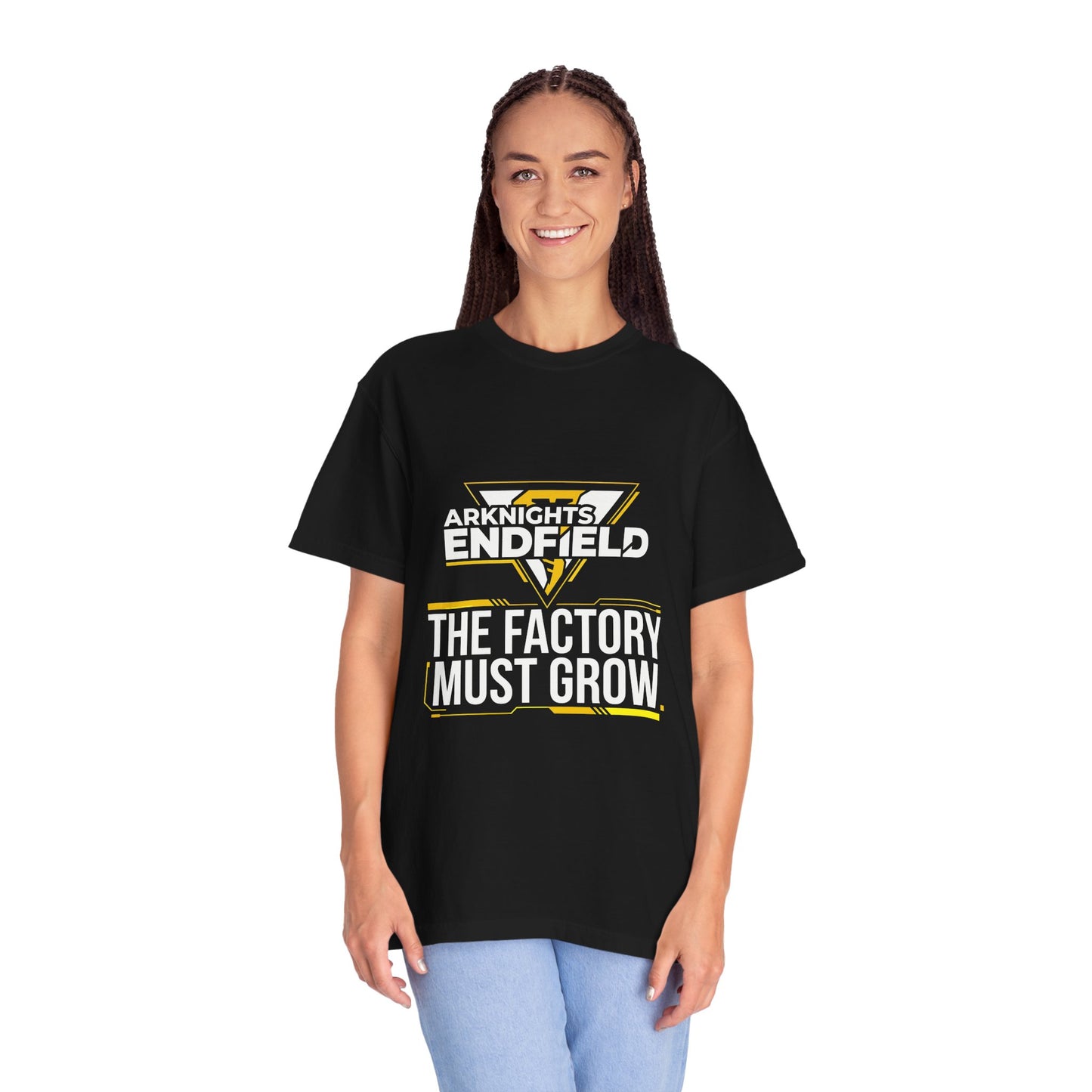 Arknights Endfield Factory Must Grow Meme Design Automation Factory Expansion Grind Premium T-Shirt