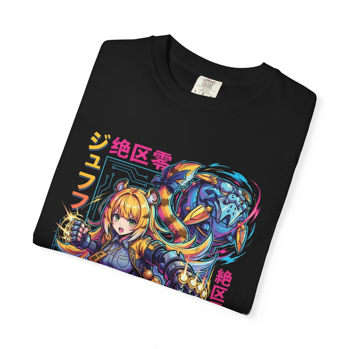 Zenless Zone Zero Ju Fufu Retro Synthwave Fierce Tiger Premium T-Shirt