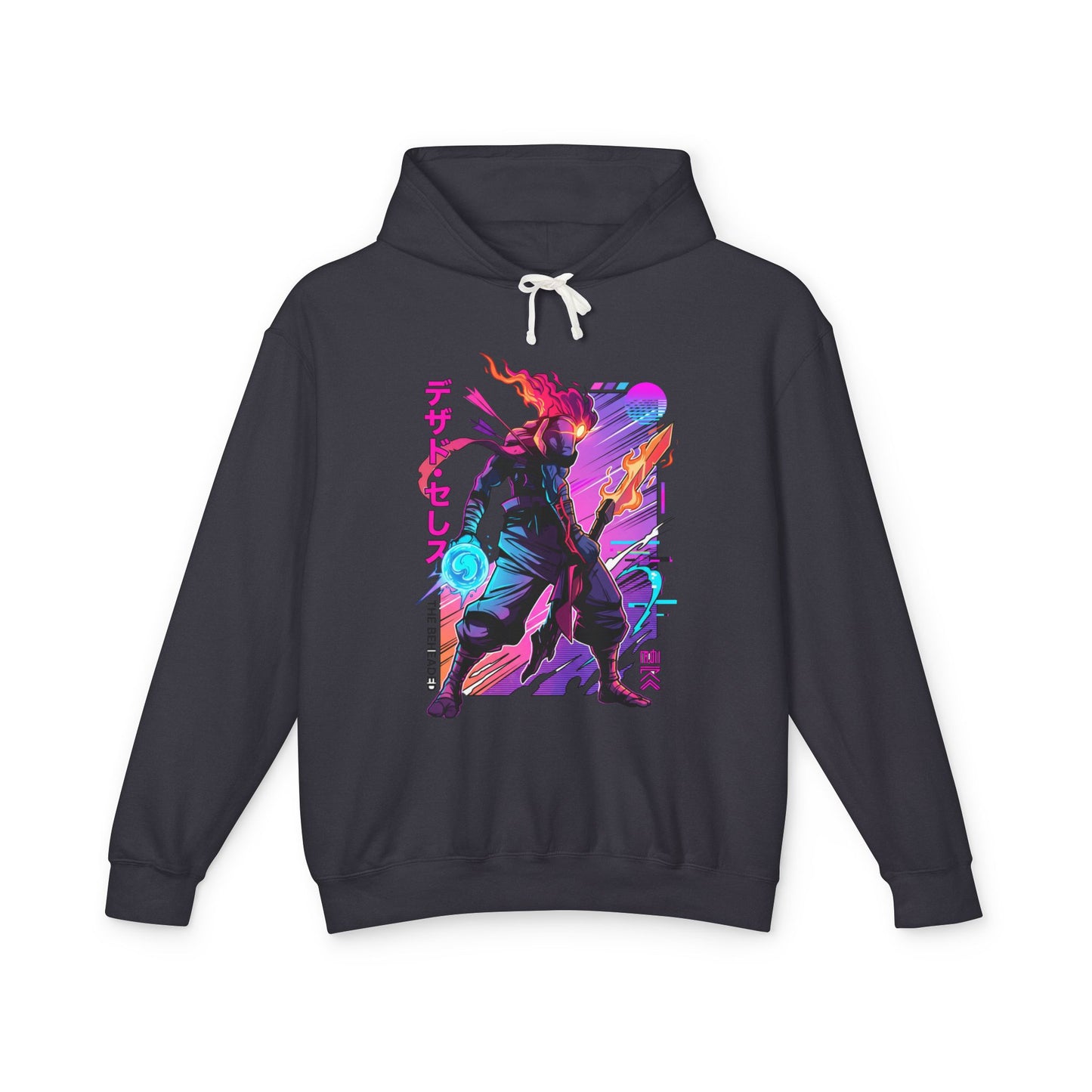 Dead Cells Beheaded Blueish Armor Red Scarf Retro Indie Unisex Premium Hoodie