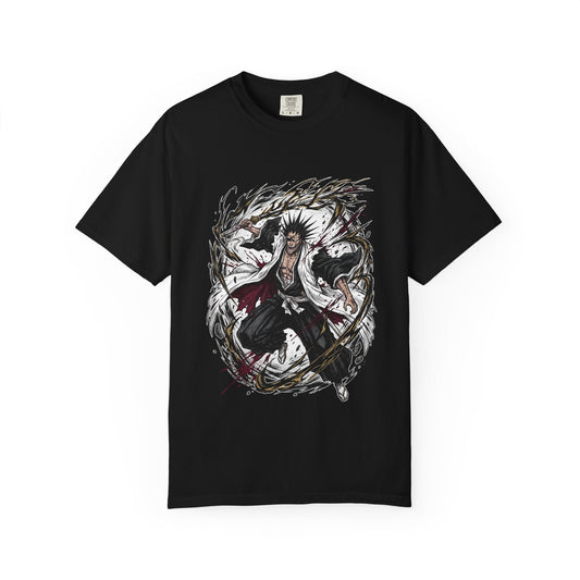 Bleach Kenpachi Zaraki Spiky Hair Bells Design Premium T-Shirt
