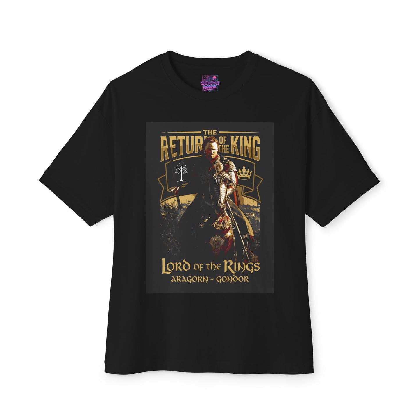 Lord of the Rings Film Art: Middle-earth Adventure Premium Oversized Unisex T-Shirt