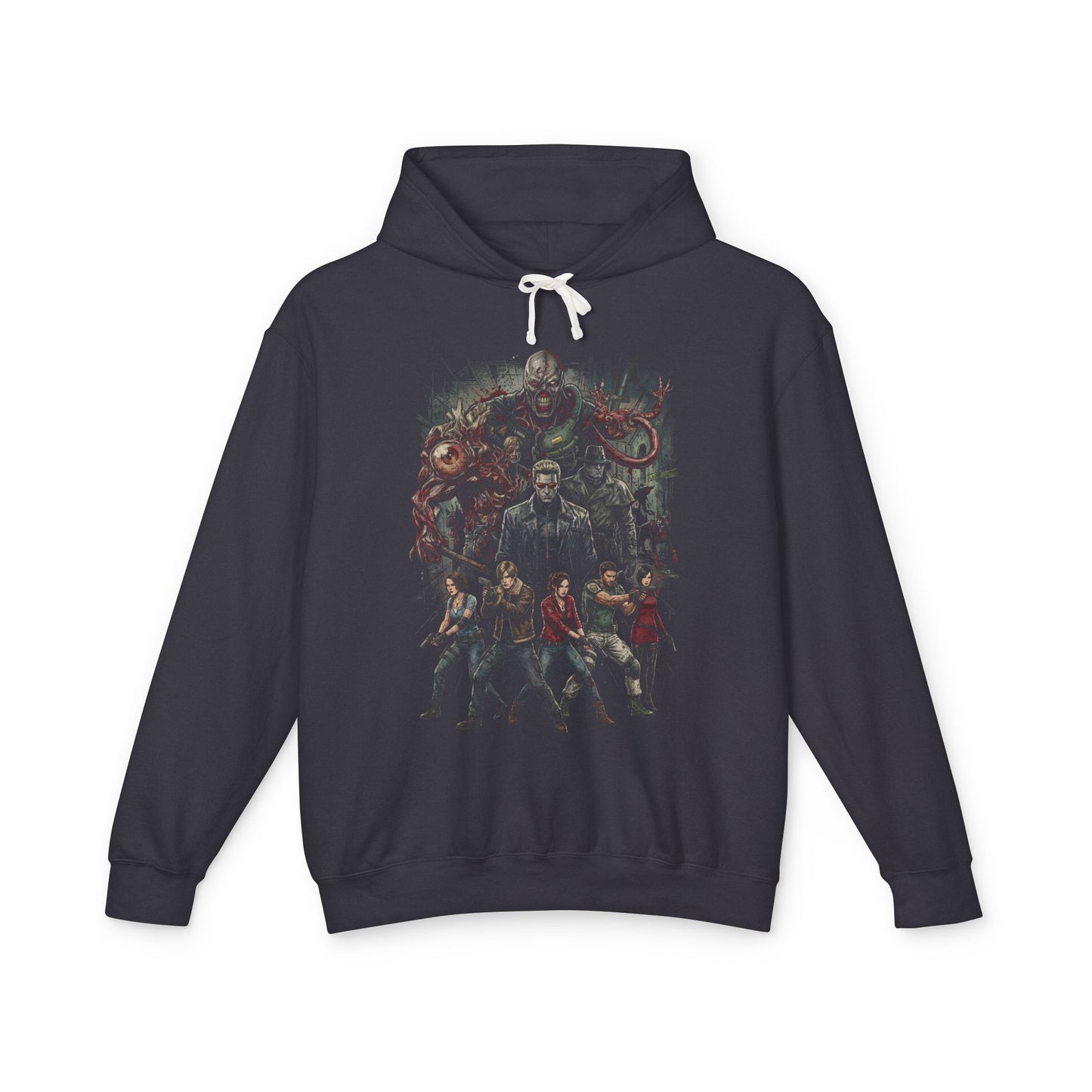 RE Jill Valentine Grace Ashcroft Chris Redfield Ada Wong Villains Art Unisex Premium Hoodie