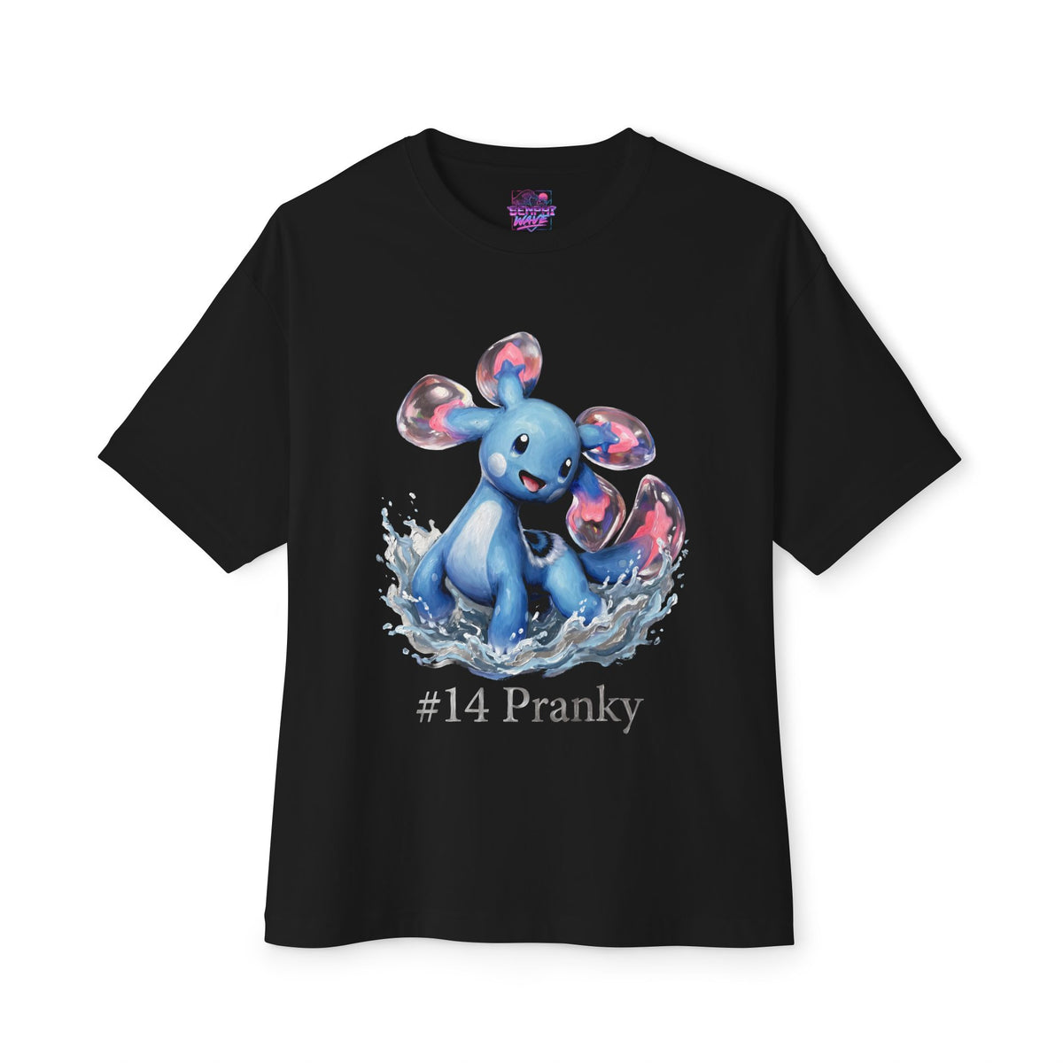 Pranky Aniimo Moonlit Oil Painting Creature Art - Oversized Premium Tee