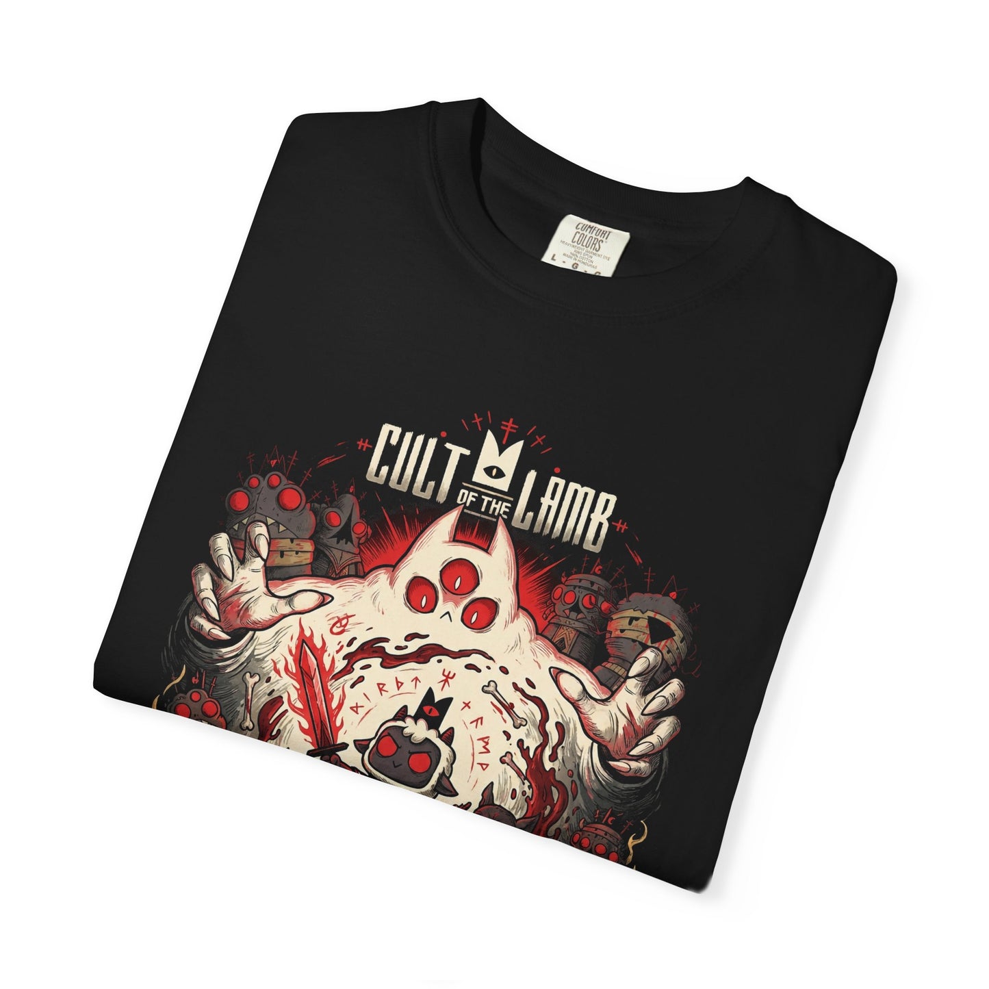 The Lamb Cult of the Lamb Adorable Sinister Cult Leader Art Premium T-Shirt
