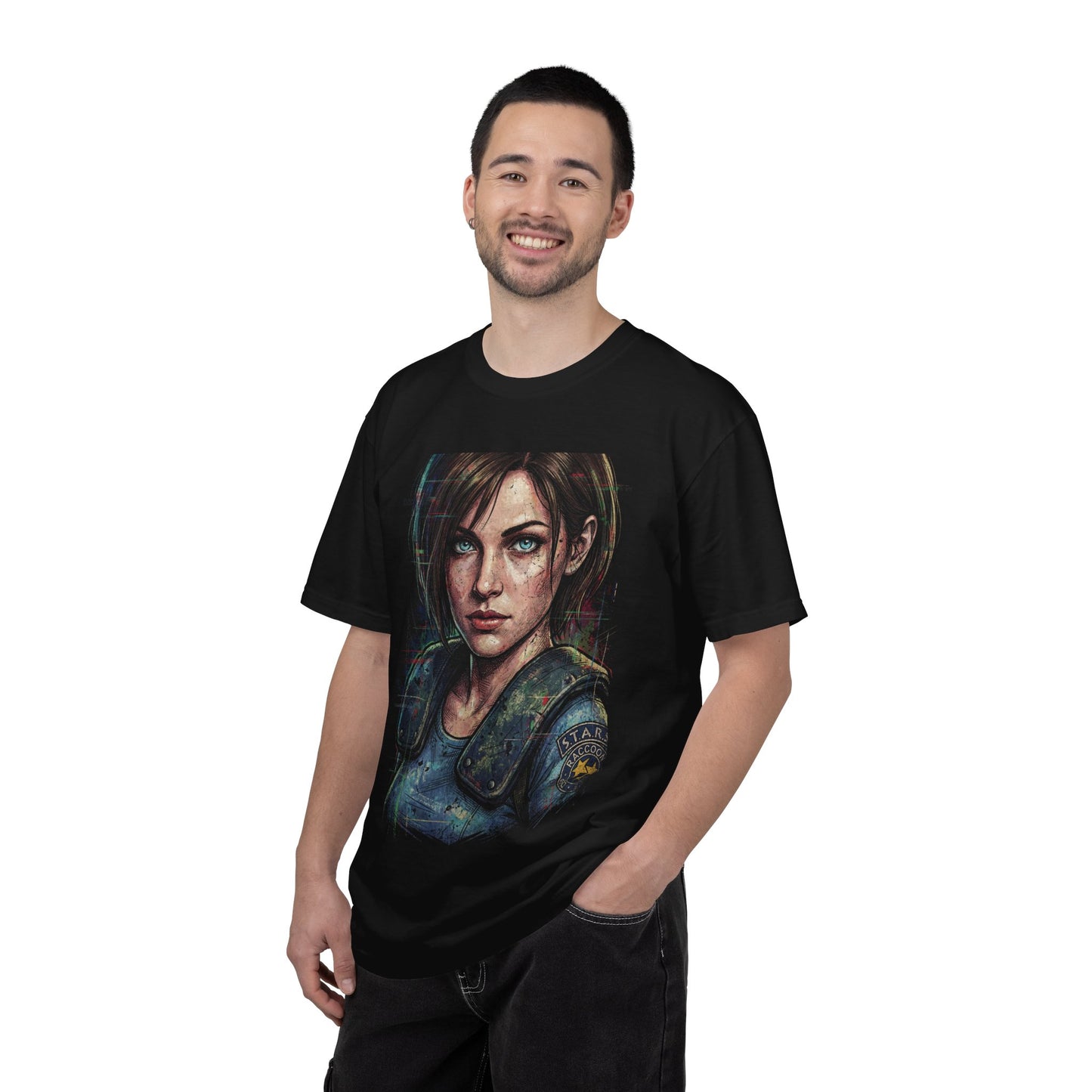 RE Jill Valentine Raccoon City Outbreak STARS Leader Art Premium T-Shirt