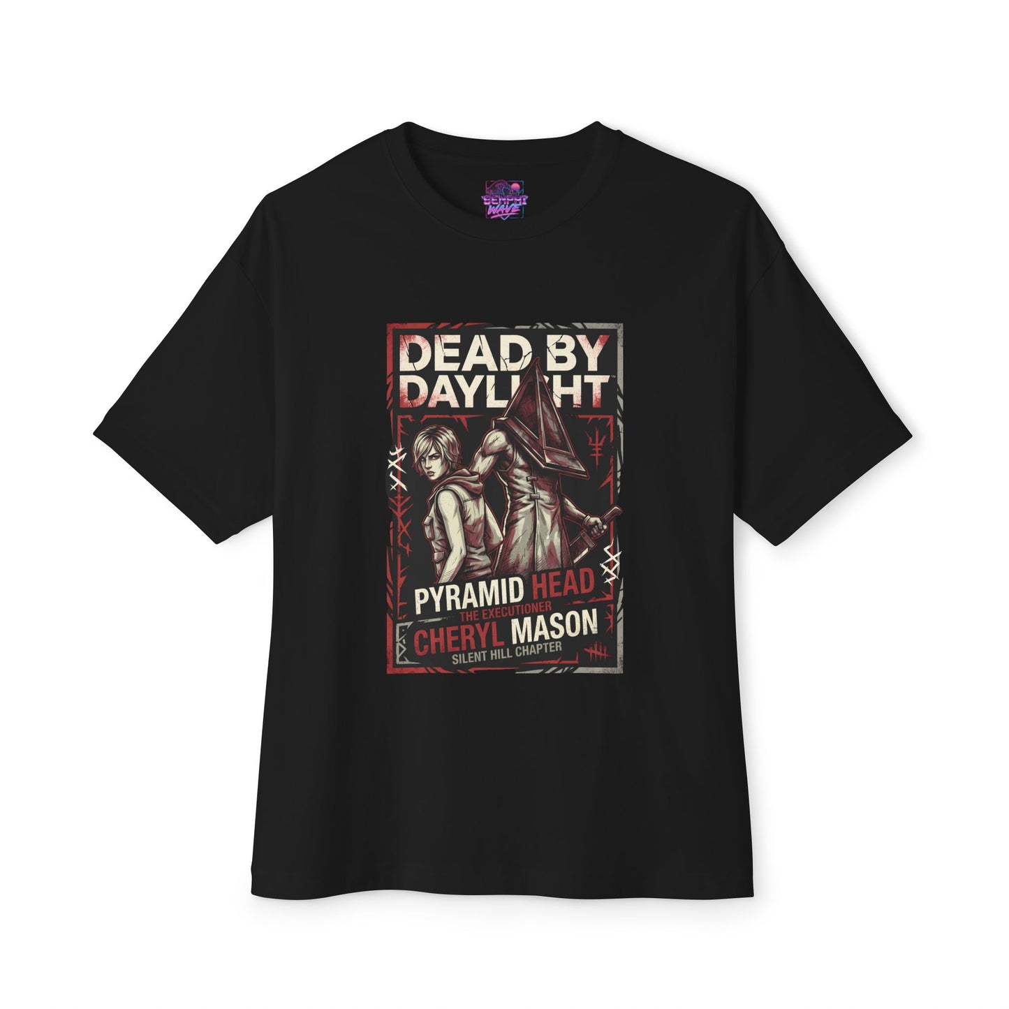 Pyramid Head & Cheryl Mason DBD Silent Hill Crossover Premium Oversized Unisex T-Shirt