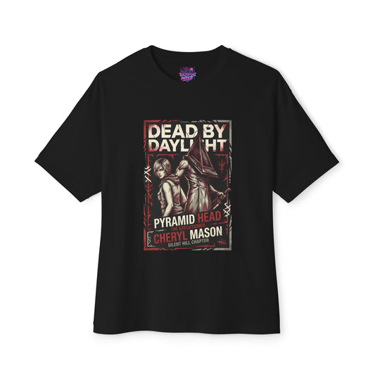 Pyramid Head & Cheryl Mason DBD Silent Hill Crossover Premium Oversized Unisex T-Shirt