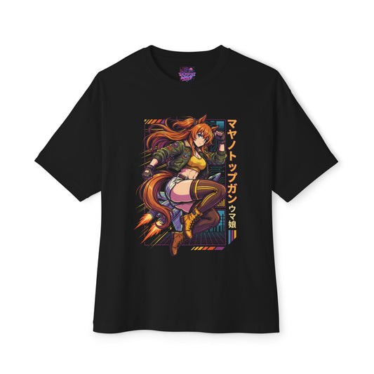 Mayano Top Gun Umamusume: Aviation Ace Horse Girl Premium Oversized Unisex T-Shirt