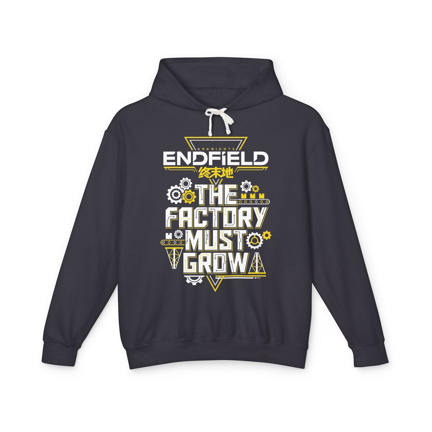 Arknights Endfield The Factory Must Grow Meme Factory Expansion Automation Endless Build Unisex Premium Hoodie