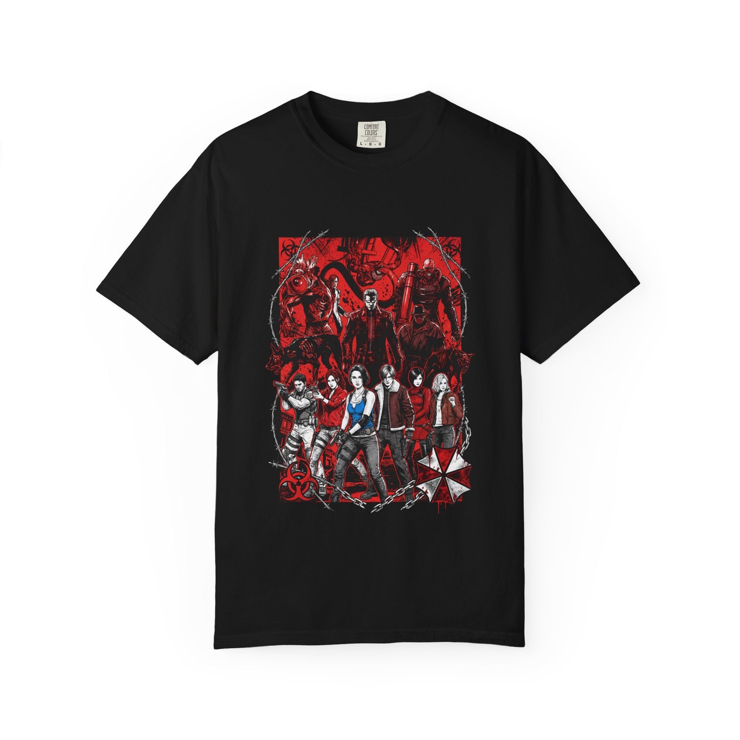 Resident Evil Heroes Vs Villains Jill Grace Chris Ada Nemesis Icon Premium T-Shirt