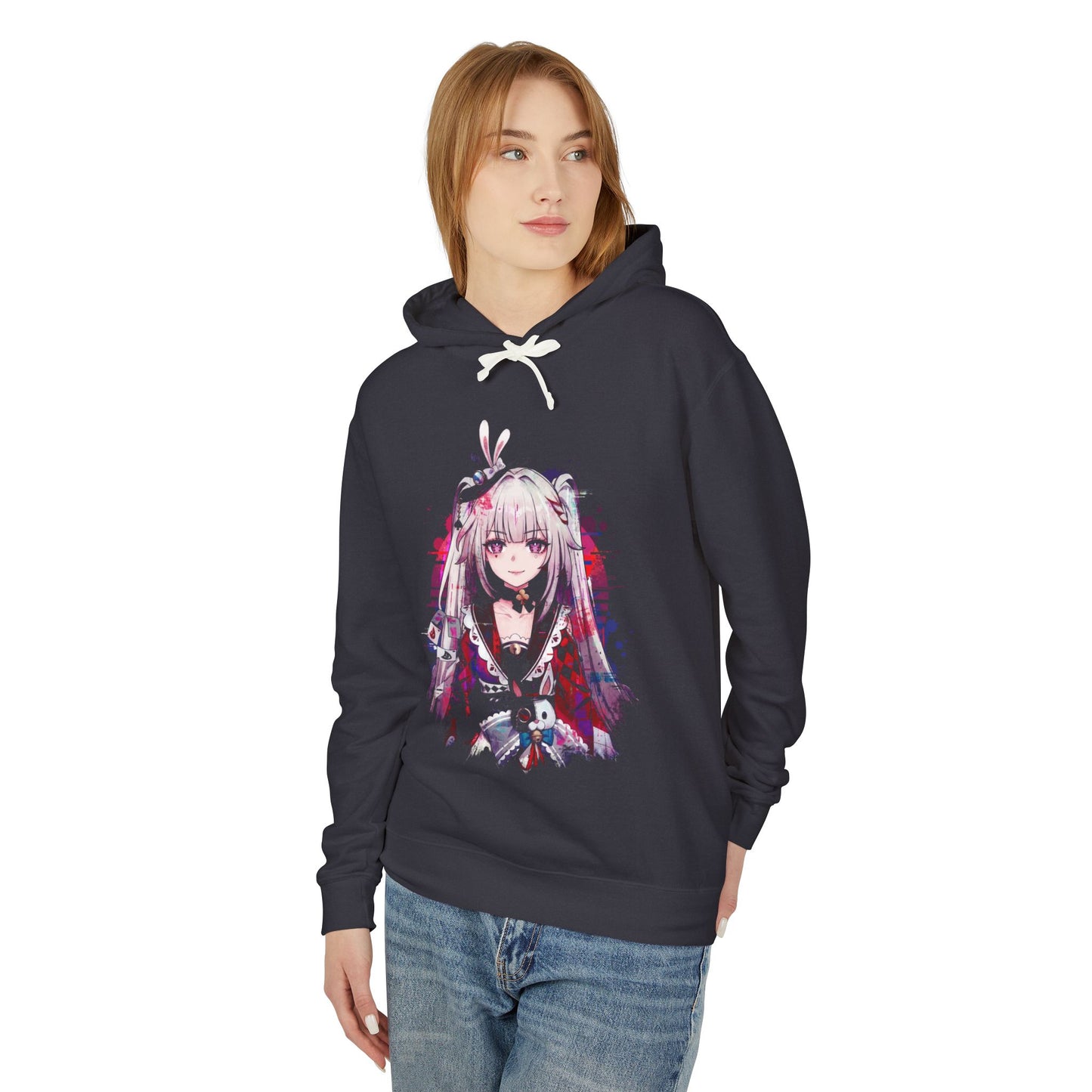 Sparxie HSR Neon Lightning Motifs Black Leather Aesthetic Unisex Premium Hoodie