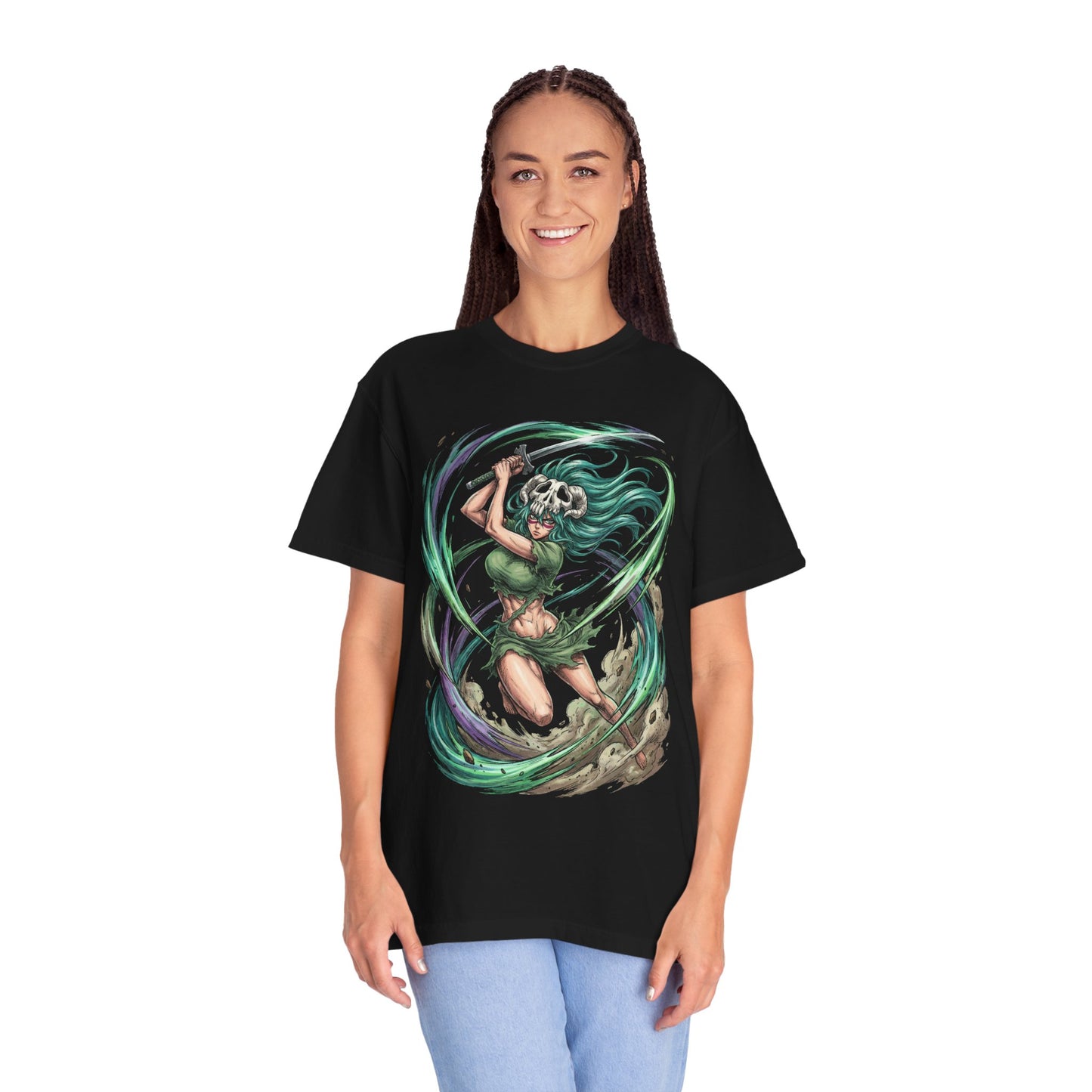 Nelliel Tu Odelschwanck Bleach Green Hair Adult Form Portrait Premium T-Shirt