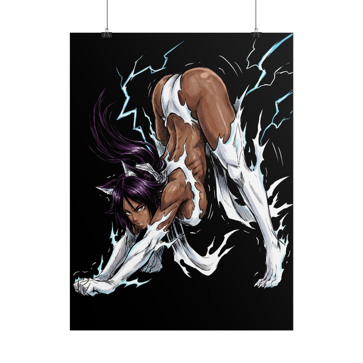 Bleach Yoruichi Shihouin Flash Goddess Martial Arts Master Poster