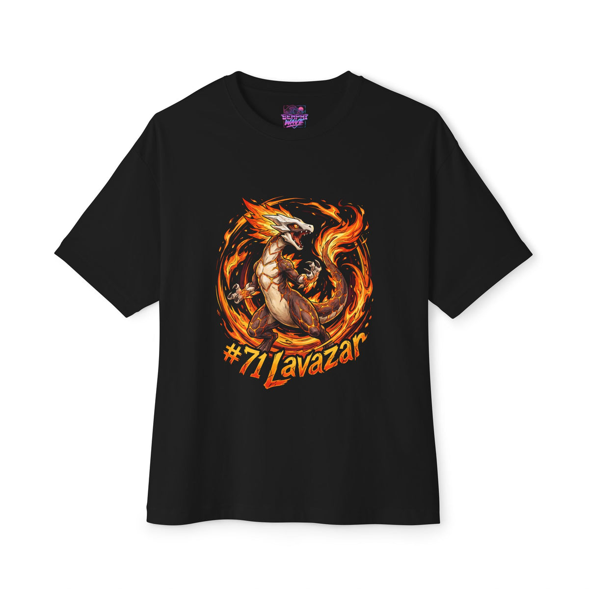 Lavazar Aniimo Elemental Burst Creature Art - Oversized Premium Tee