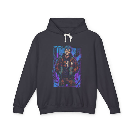 Bleach Grimmjow Jaegerjaquez Casual Streetwear Vaporwave Neon Design Unisex Premium Hoodie