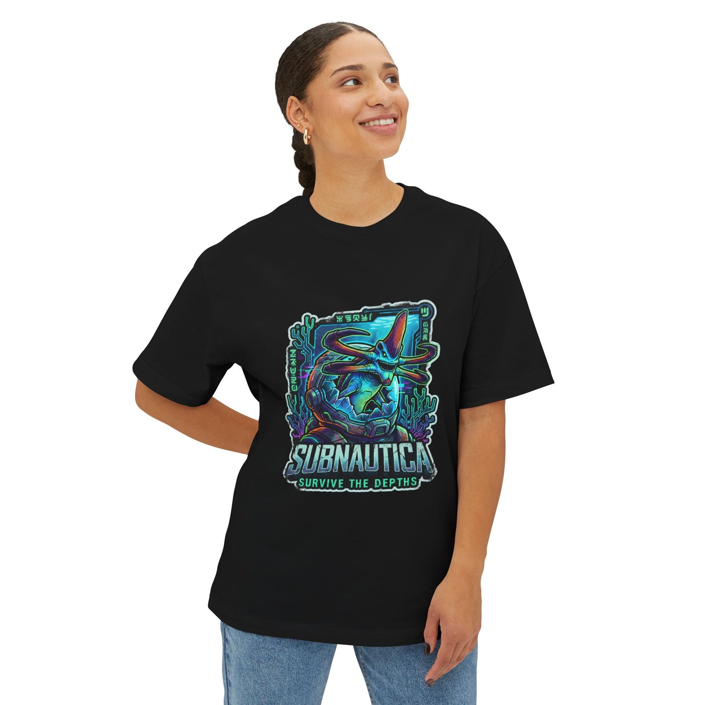 Subnautica: Planet 4546B Alien Ocean World Premium Oversized Unisex T-Shirt