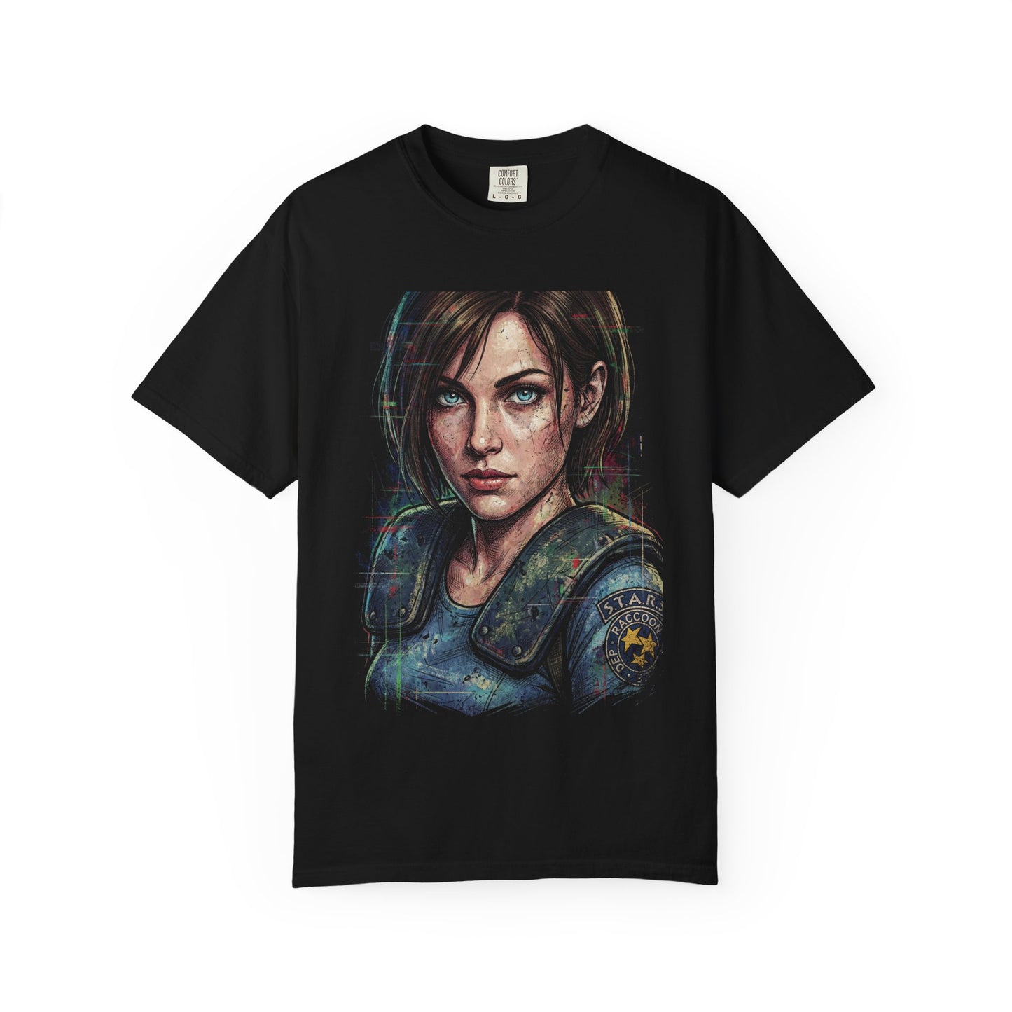 RE Jill Valentine Raccoon City Outbreak STARS Leader Art Premium T-Shirt