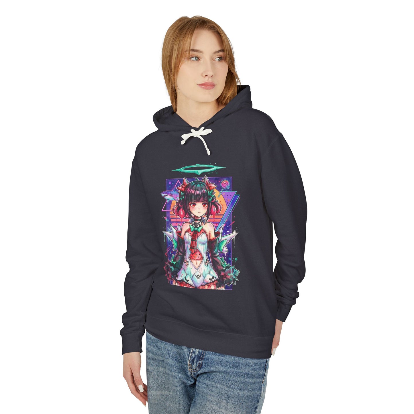 Zenless Zone Zero Nangong Yu Lead Dancer Ether Stun Vaporwave Art Unisex Premium Hoodie