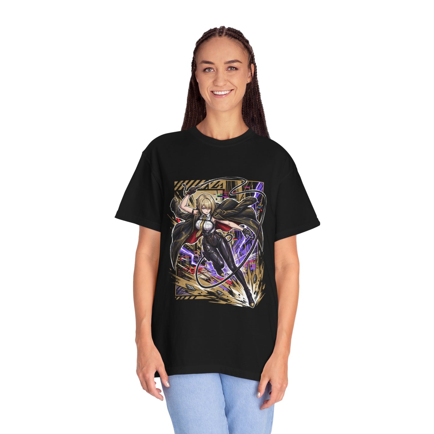 Evelyn Chevalier Zenless Zone Zero 80s Neon Bodyguard Premium T-Shirt