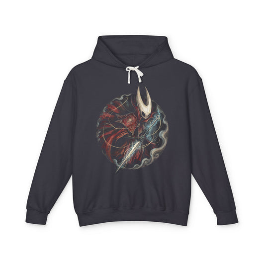 Hornet Silksong Red Cape Acrobatic Combat Icon Unisex Premium Hoodie