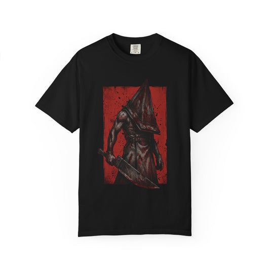 Bloody Apron Pyramid Head Silent Hill 2 Remake Red Pyramid Thing Executioner Premium T-Shirt