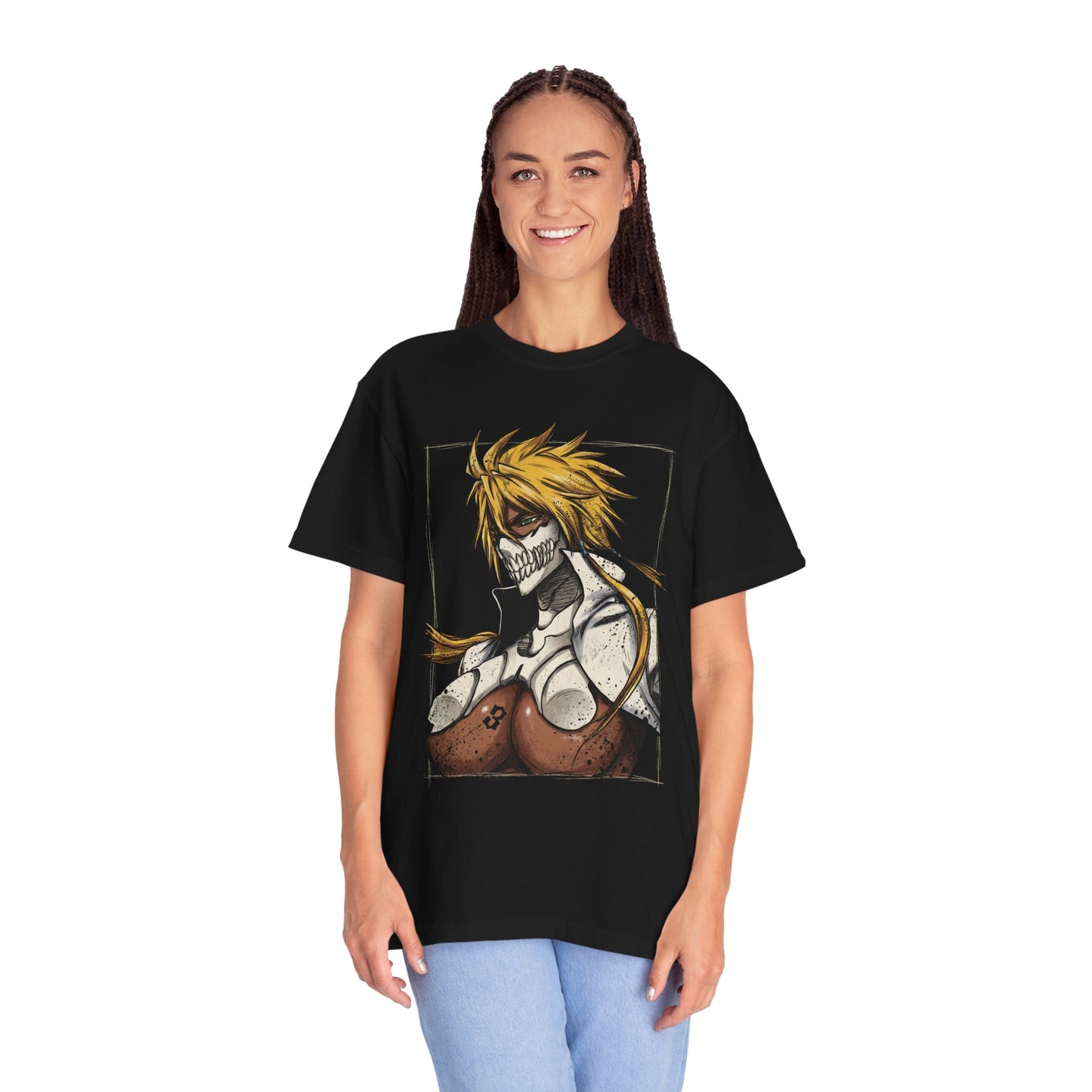 Tres Espada Inspired Style – Golden Hair Water Power Pose Art Premium T-Shirt