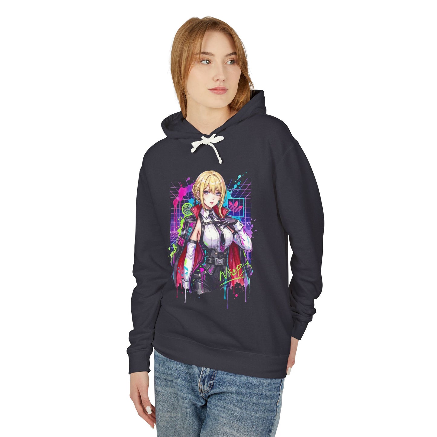 Evelyn Chevalier ZZZ Red Burning Tethers Portrait Unisex Premium Hoodie