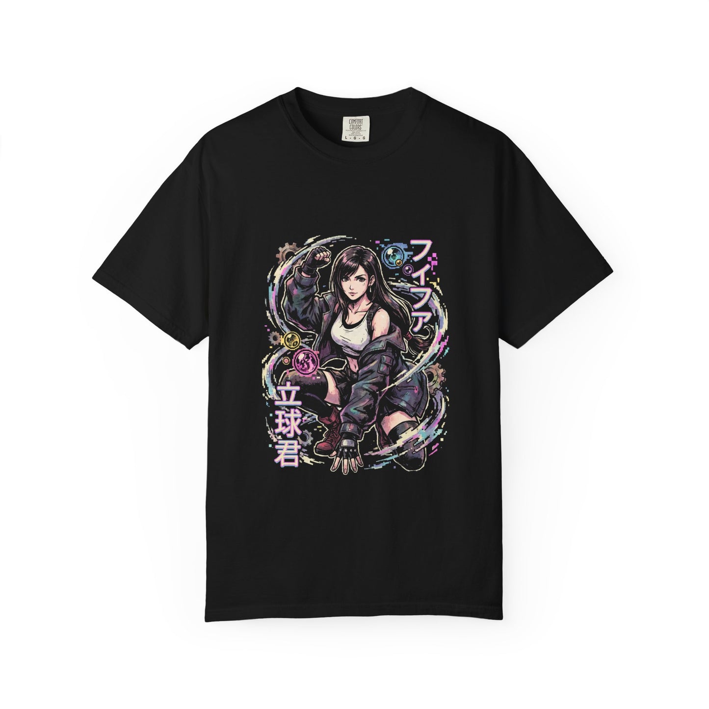 Final Fantasy VII Tifa Lockhart Remake Rebirth Crop Top Gloves Design Premium T-Shirt