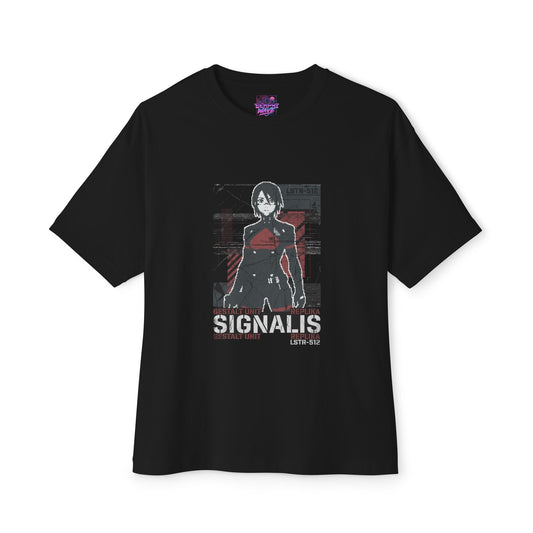 Signalis Lost Dreams Partner Search Cosmic Mystery Icon Premium Oversized Unisex T-Shirt