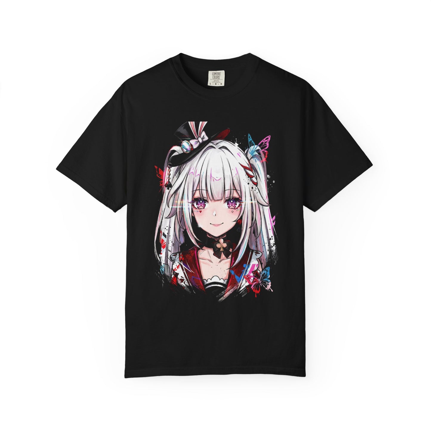 Sparxie HSR Blue Spiky Hair Yellow Eyes Neon Jacket Portrait Premium T-Shirt
