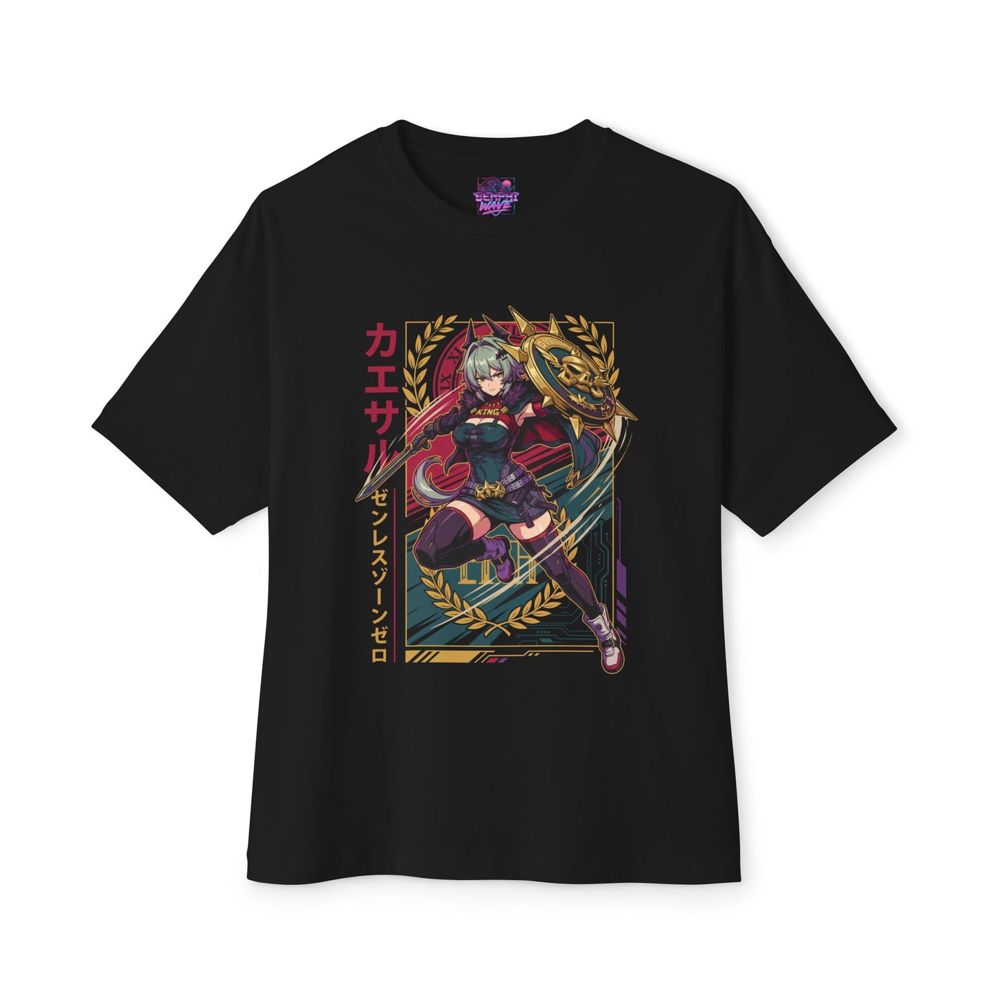 Zenless Zone Zero Caesar King Synthwave 80s Aesthetic Premium Oversized Unisex T-Shirt