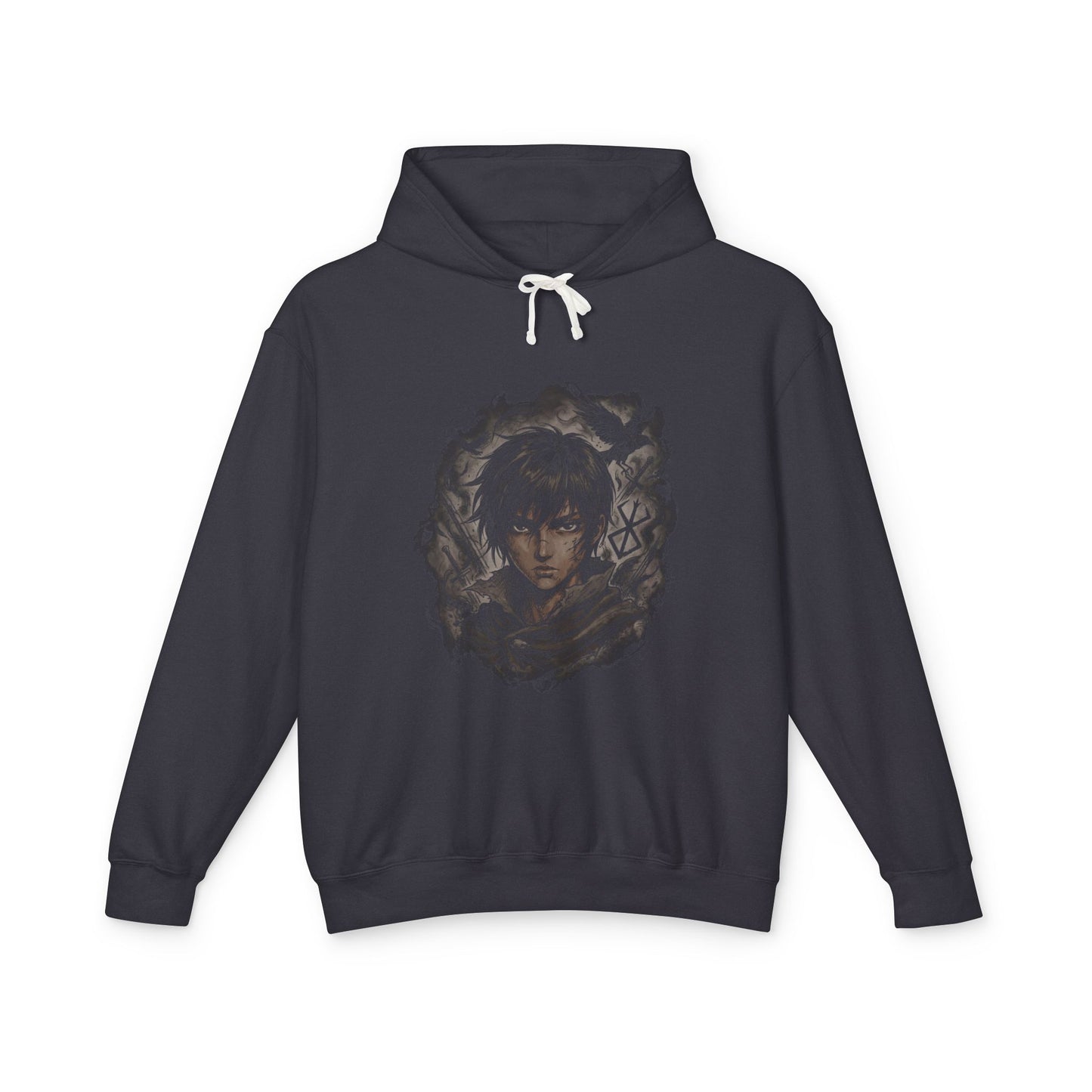 Berserk Casca Tomboyish Fighter Band Hawk Art Unisex Premium Hoodie